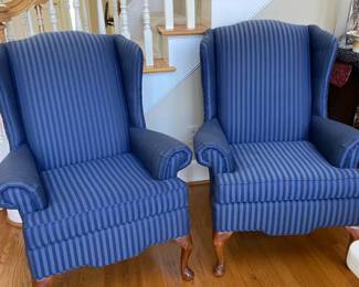 Lovely pair of wing chairs