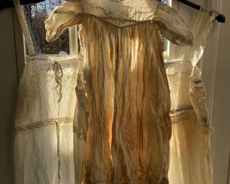 Vintage nightgowns and Christening gown
