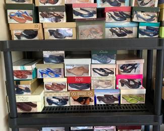 Large variety of women's shoes