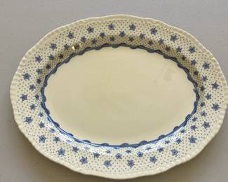 Antique Ridgway "Columbian Star" transferware platter 1840