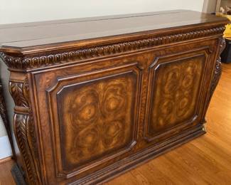 Cabinet with TV concealed inside