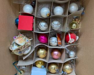 Vintage Shiny Brite ornaments