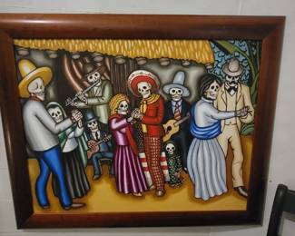 Mark Clark art, Dia de los Muertos art, Brownsville art