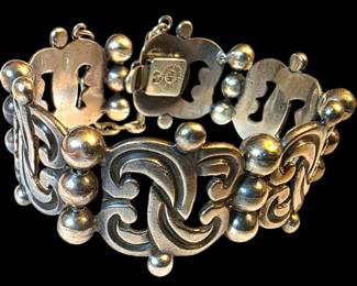 Vintage Mexican Sterling Silver Bracelet