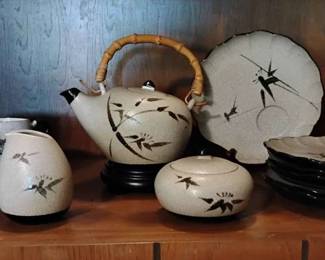 TW121Japanese Tea Set, Beige
