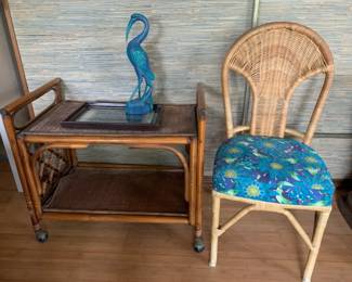 TW224Bar Cart And Chair