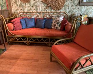 TW195VRattan Daybed And Chair