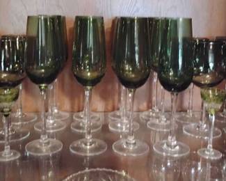 TW117Green Glassware