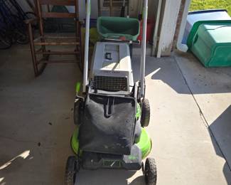 Green Lawnmower