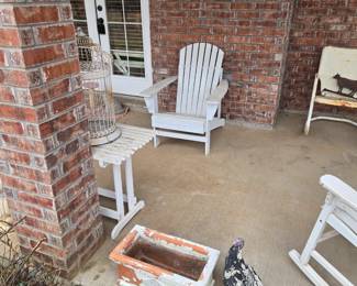 Patio Furniture - Metal Rustic Lawn Chairs, Wood Chairs, Tables, Porch Swing