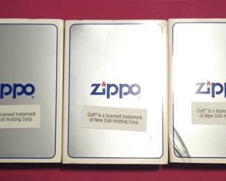  Zippo 1998 Samuel Colt Autographed Lighters in Original Case