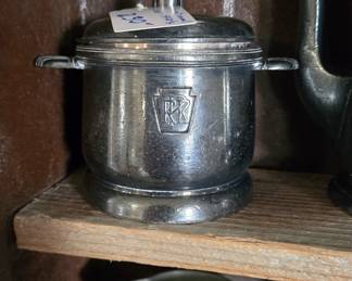 International Silver Co. Pennsylvania Railroad Silver Soldered Sugar Dish