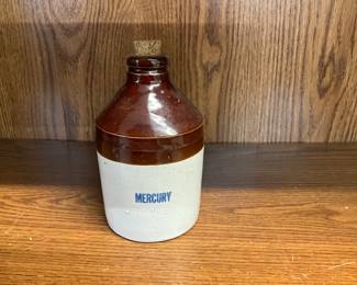 "Mercury" Stoneware Pharmacist / Apothecary Jug