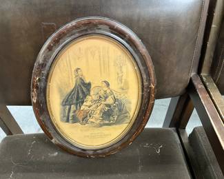 Framed Vtg Print from La Mode Illustree