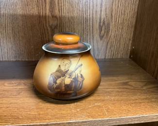 Warwick Pottery Tabacco Jar  Czech- Likely from the Erphila Art Pottery Collection 