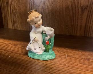 IRICE Porcelain Angel Figurine Planter/Vase