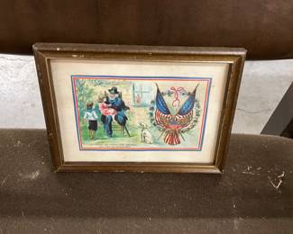 Framed Civil War Lithograph 