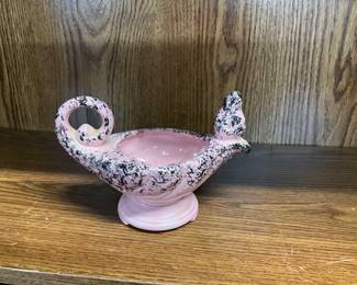 Shawnee Pottery Pin/Black Aladdin Genie Magic Lamp Planter