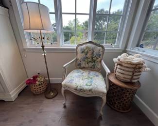 Floral Upholstered Armchair by Century