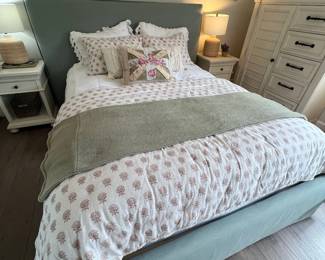 Queen Mattress ~ Upholstered Headboard and Frame