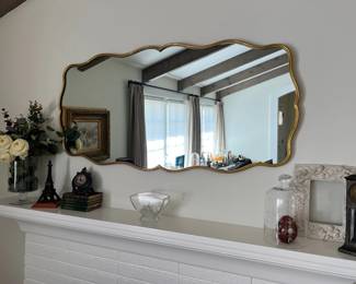 Scrolled Gilt Mirror