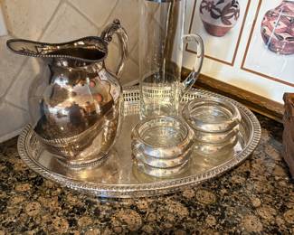 6 Sterling capped coasters.  