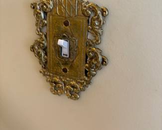 The house has many Virginia Metal Crafters brass switch plate and outlet covers. We will have them removed and for sale.