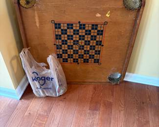 Game pieces in the bag.  