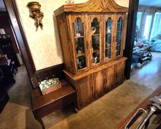 unique rattan china cabinet