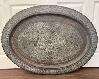 69 Vintage1969PersianCopperTabletopOrnateDesignTehranPurchase