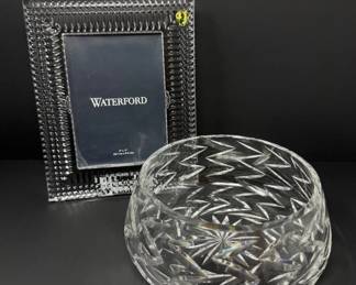 64 WaterfordCrystalPictureFrameBowlSet
