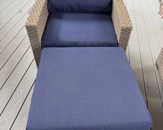 77 2PieceOutdoorWickerSectionalSofaLoungeSetwCushions