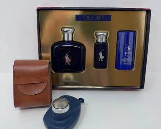 38 RalphLaurenPoloBlueGiftSetVintage1950sPullStringRazor