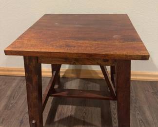 39 SolidWoodMissionStyleSideTableSturdyClassicDesign