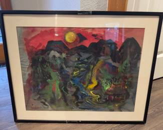 118 OriginalSignedWatercolorbyFredericJFredYostFramed