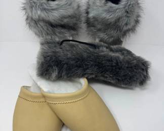 88 BastienIndustriesHiawathaMoccasinsWomensFauxFurHandCovers