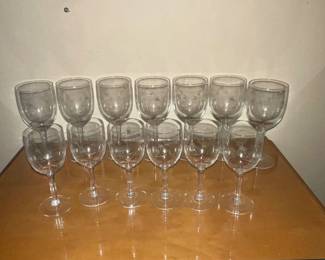 Starlight wine glasses- Beautiful etched stars