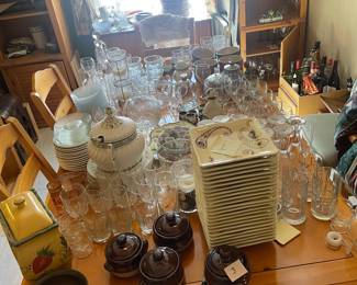24 Masaka Square appetizer plates as well as everything else you see
