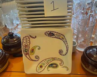 24 Masaka appetizer plates, heavy duty, beautiful perfect condition