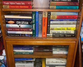 Lawyer bookcase and many best selling authors