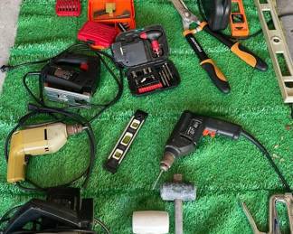 Tools one battery powered drill. All the rest are plug-in.
Many items to choose from or purchase in a lot
