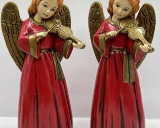 Lot 227 | Vintage Japan Star Paper Mache Christmas Angels