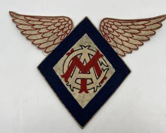 Lot 194 | 1950s Vintage Patch Emblem Monogram w Wings