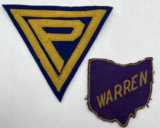 Lot 196 | Vintage Embroidered Patches Warren Ohio