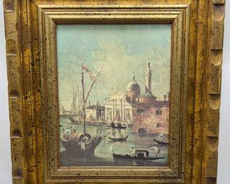 Lot 41 | Vintage Venetian Print on Board in Impressive