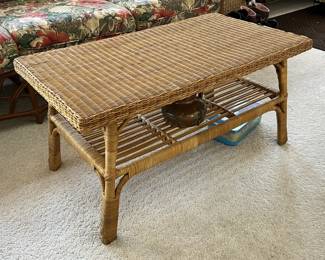 Lot 54 | Rattan and Wicker Coffee Table