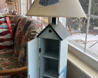 Lot 59 | Stash Box Lighthouse Wooden Storage Lamp