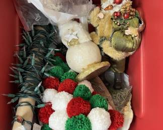 Lot 235 | Bin of Christmas Decor