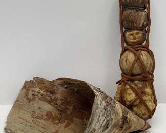 Lot 6 | Birch Pocket Vase & Nature Doll Handmade
