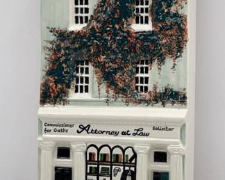 Lot 30 | Hazel British Ceramics Attorney at Law Office Wall